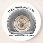 Slechte hoogte als platte band zandsteen onderzetter (Voorkant)