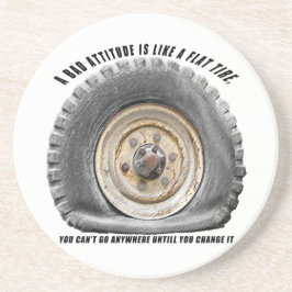 Slechte hoogte als platte band zandsteen onderzetter