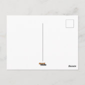 Slechte hoogte Quote met grappige platte Cartoon Briefkaart (Achterkant)