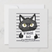 Slechte houding - Black Cat Mugshot (Voorkant)