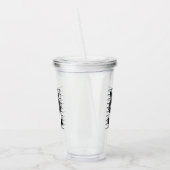 Slechte houding - Black Cat Mugshot Acryl Drinkbeker (Links)