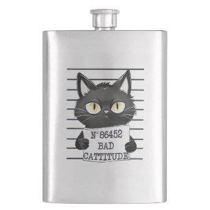 Slechte houding - Black Cat Mugshot Flacon