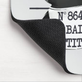 Slechte houding - Black Cat Mugshot Muismat (Hoek)