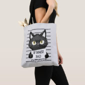 Slechte houding - Black Cat Mugshot Tote Bag (Dichtbij)