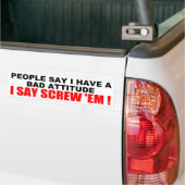 SLECHTE HOUDING BUMPERSTICKER (Op Truck)