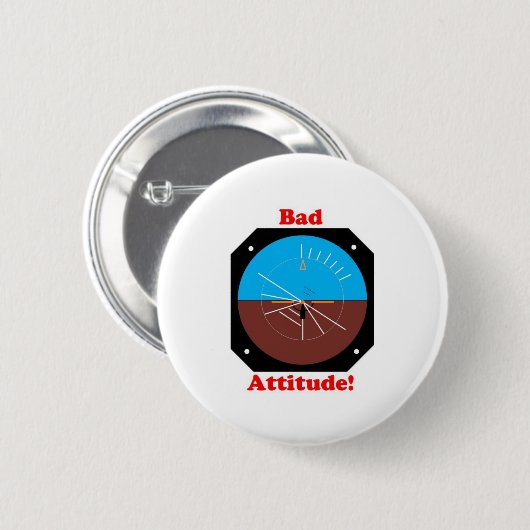 Slechte houding ronde button 5,7 cm (Voorkant /achterkant)