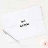 Slechte houding ronde sticker (Envelop)