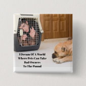 Slechte huisdier eigenaren Button (Voorkant)