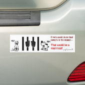 Slechte huiseigenaars bumpersticker (Op auto)