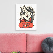 Slechte Ideeen Alleen - Vintage Gotisch Canvas Afdruk (Insitu (Woonkamer))