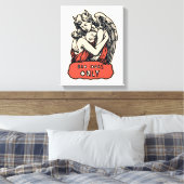 Slechte Ideeen Alleen - Vintage Gotisch Canvas Afdruk (Insitu (Slaapkamer))