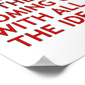 Slechte invloed Funny Poster (Hoek)