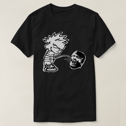 slechte jongen die pinda ' s op trump Sticker roep T-shirt (Design voorkant)