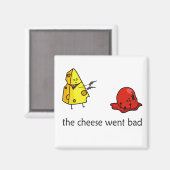 Slechte kaasmagneet magneet (Voorkant / Achterkant)