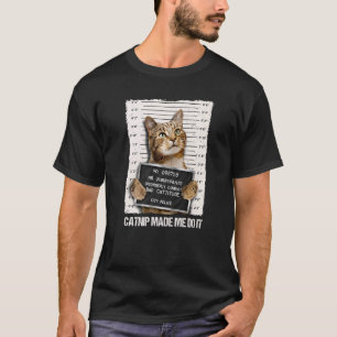 Slechte Kat Gevangenis Gevangenis Kattenkruid Heef T-shirt