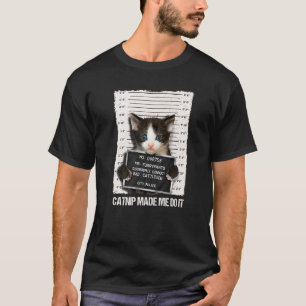 Slechte Kat Gevangenis Gevangenis Kattenkruid Heef T-shirt