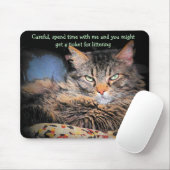 Slechte kat opstapjes #3 muismat (Met muis)