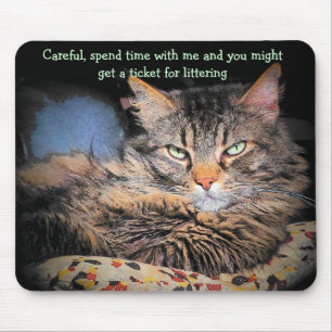Slechte kat opstapjes #3 muismat
