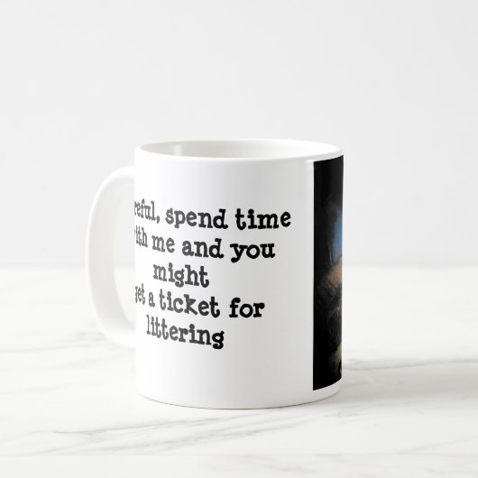 Slechte kat pick-up lijnen #3 koffiemok (Voorkant links)