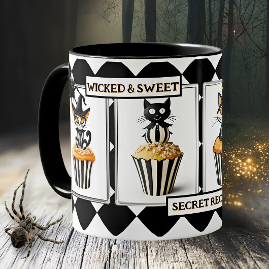 Slechte katten Cupcake Halloween traktaties Koffiemok