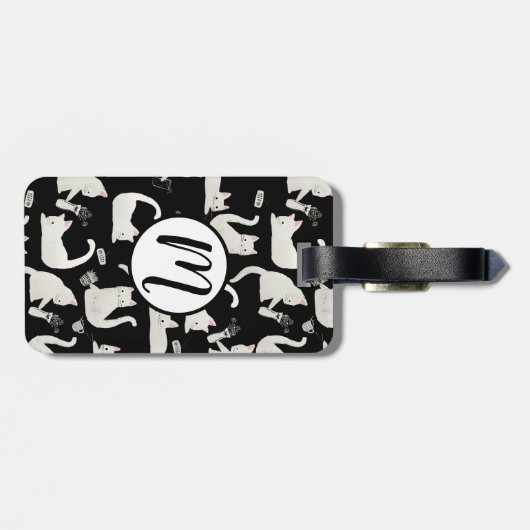 Slechte katten die er nog meer van weten, witte ka bagagelabel (Achterkant horizontaal)