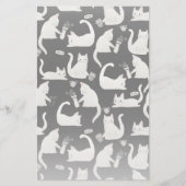 Slechte katten die er nog meer van weten, witte ka briefpapier (Voorkant)