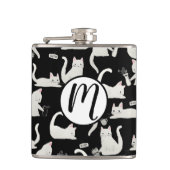 Slechte katten die er nog meer van weten, witte ka heupfles (Voorkant)