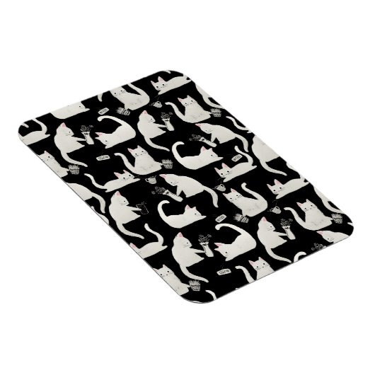 Slechte katten die er nog meer van weten, witte ka magneet (Rechterzijde)