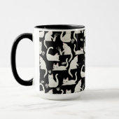 Slechte katten die er nog meer van weten, witte ka mok (Links)