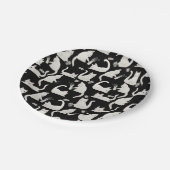 Slechte katten die er nog meer van weten, witte ka papieren bordje (Gekanteld)