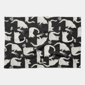 Slechte katten die er nog meer van weten, witte ka theedoek (Horizontaal)