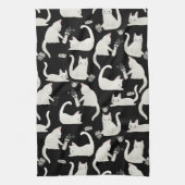 Slechte katten die er nog meer van weten, witte ka theedoek (Verticaal)