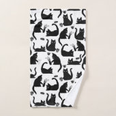 Slechte katten die over het hoofd hangen bad handdoek (Handdoek)