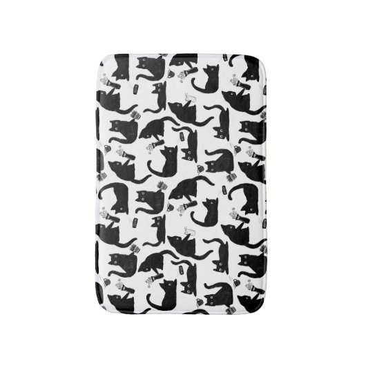 Slechte katten die over het hoofd hangen badmat (Voorkant Verticaal)