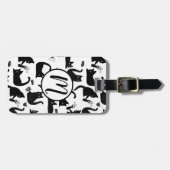 Slechte katten die over het hoofd hangen bagagelabel (Voorkant horizontaal)