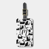 Slechte katten die over het hoofd hangen bagagelabel (Voorkant verticaal)