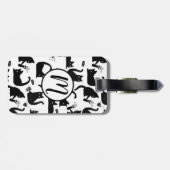 Slechte katten die over het hoofd hangen bagagelabel (Achterkant horizontaal)