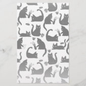 Slechte katten die over het hoofd hangen briefpapier (Voorkant)