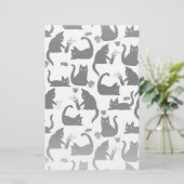 Slechte katten die over het hoofd hangen briefpapier (Staand voorkant)