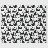 Slechte katten die over het hoofd hangen cadeaupapier (Vlak)