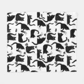 Slechte katten die over het hoofd hangen fleece deken (Voorkant (Horizontaal))