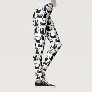 Slechte katten die over het hoofd hangen leggings