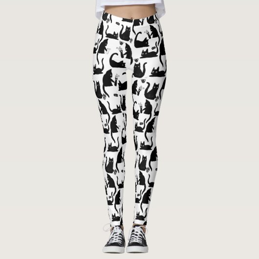 Slechte katten die over het hoofd hangen leggings (Voorkant)