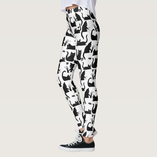 Slechte katten die over het hoofd hangen leggings (Links)