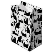 Slechte katten die over het hoofd hangen medium cadeauzakje (Voorkant Gekanteld)