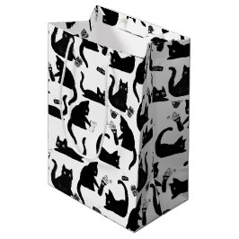 Slechte katten die over het hoofd hangen medium cadeauzakje