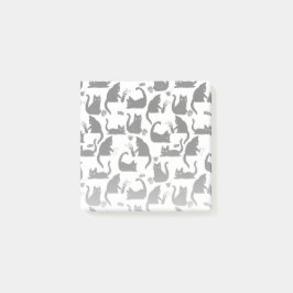 Slechte katten die over het hoofd hangen post-it® notes