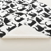 Slechte katten die over het hoofd hangen sherpa deken (3/4)