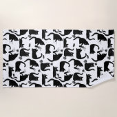 Slechte katten die over het hoofd hangen strandlaken (Voorkant)