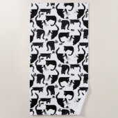 Slechte katten die over het hoofd hangen strandlaken (Voorkant)